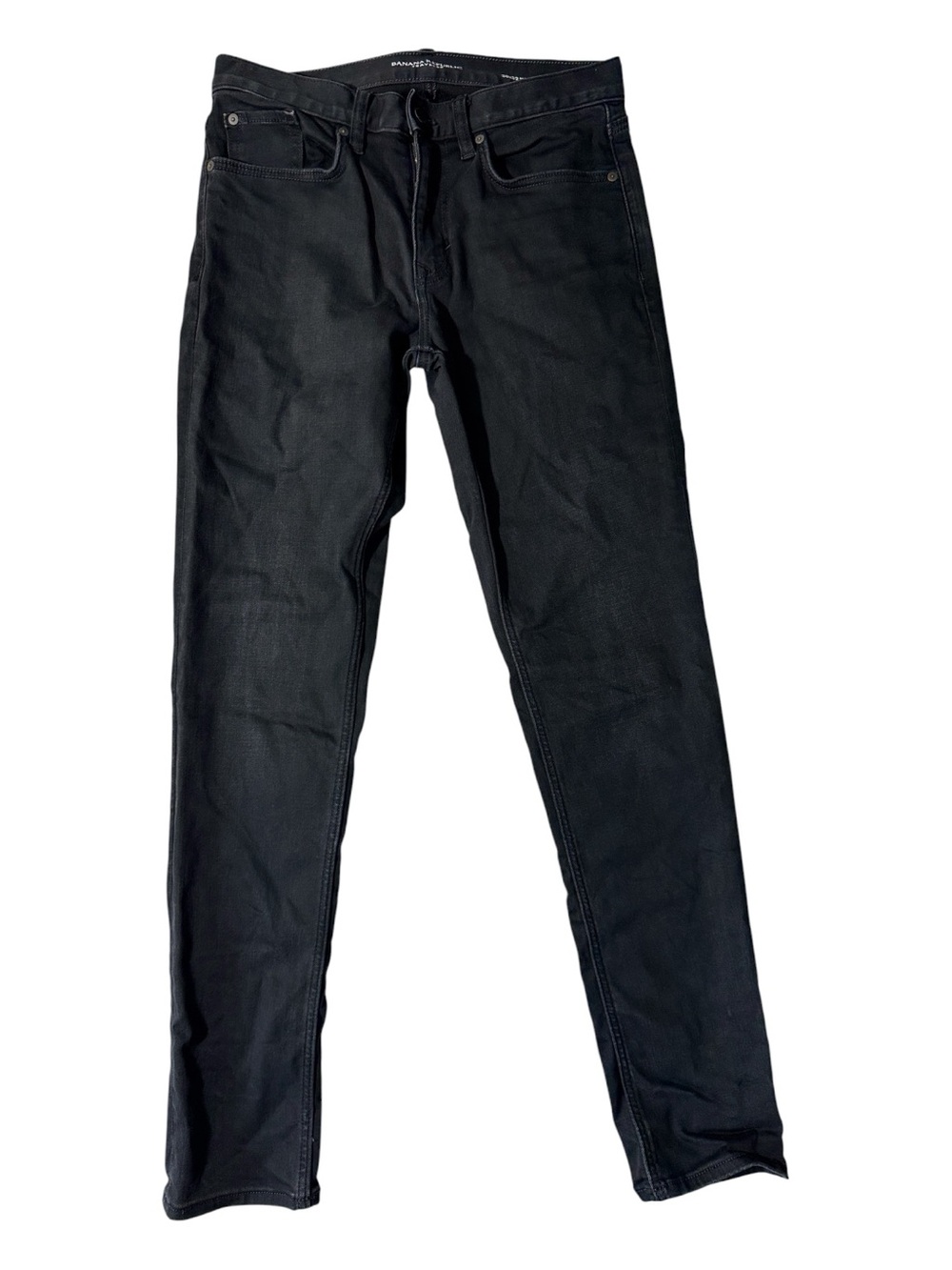 Banana Republic mens 30x32 slim fit black stretch traveller denim jeans EUC